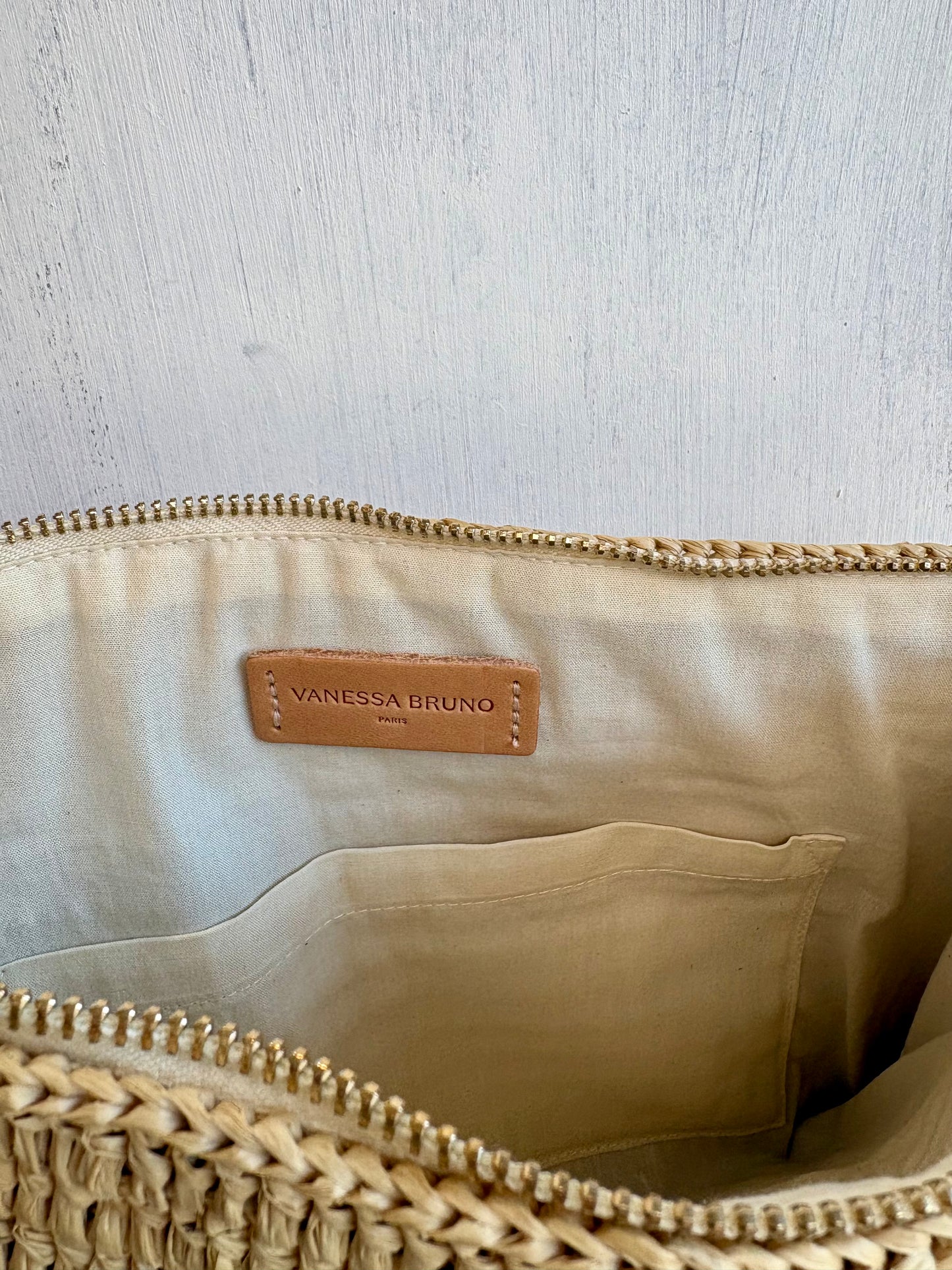 Vanessa Bruno Raffia Clutch Bag