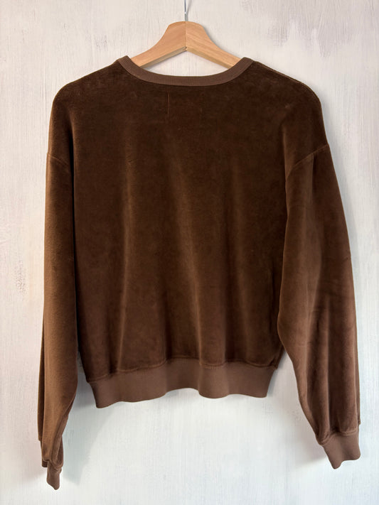 Citizens of Humanity Brown Velour Sweatshirt