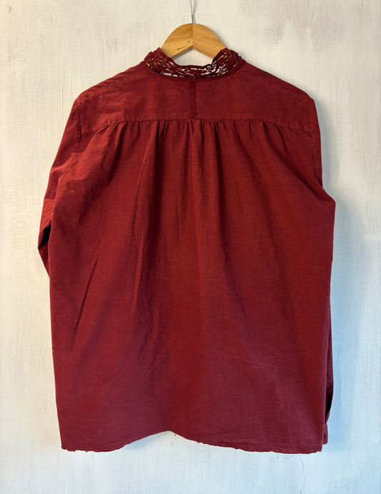 Hannoh Wessel Cleo Shirt in Deep Raspberry
