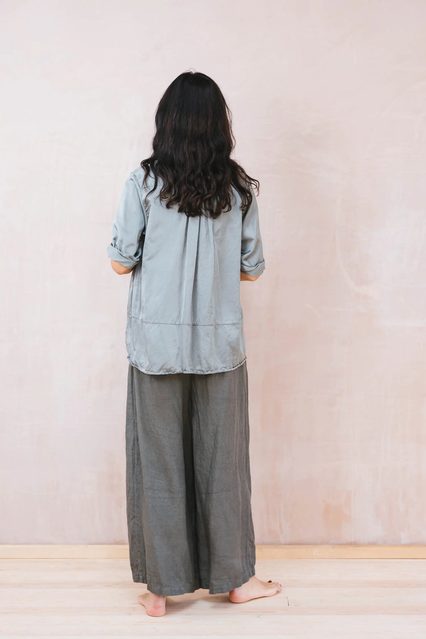 SULA Linen Mud Pants - Green