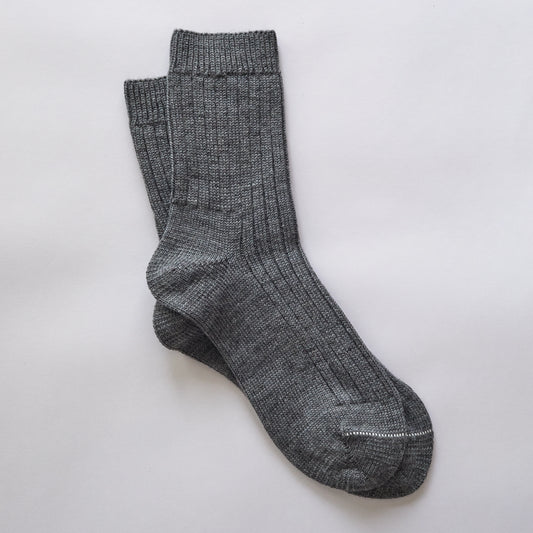 Rock and Ruby Wool Socks in Grey