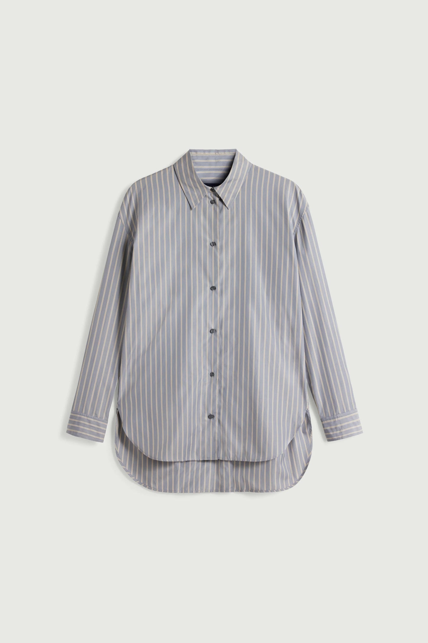 Soeur Oversized Grenade Striped Shirt in Anthracite / Bronze