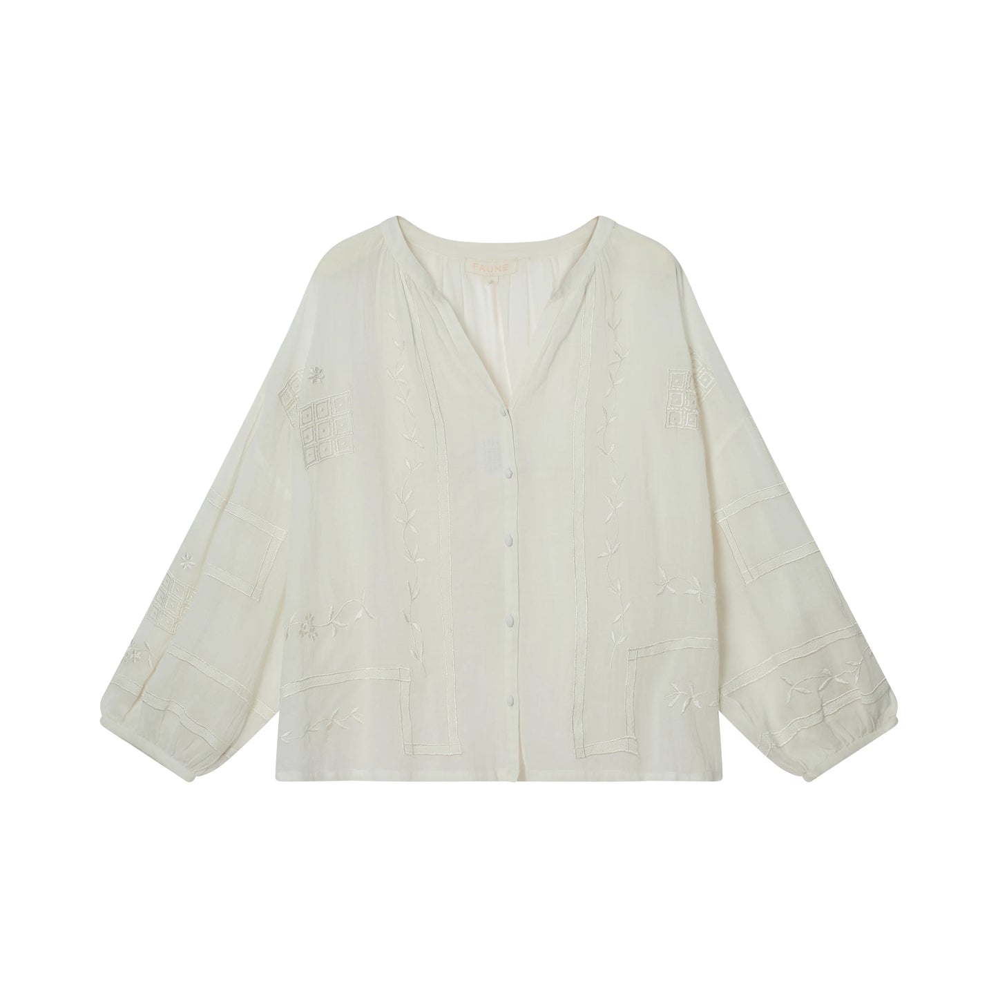 Faune Mia Blouse in Vintage White