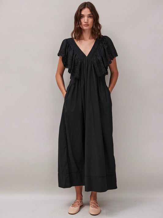 Faune Camelia Dress in Black