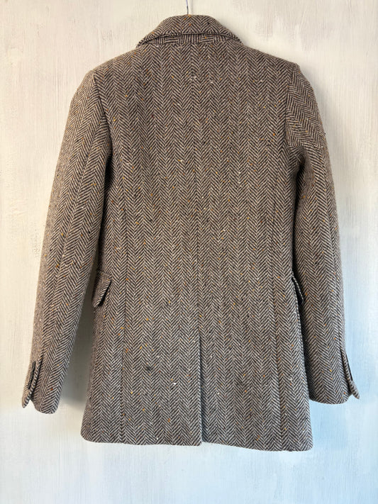 Vanessa Bruno Herringbone Tweed Jacket