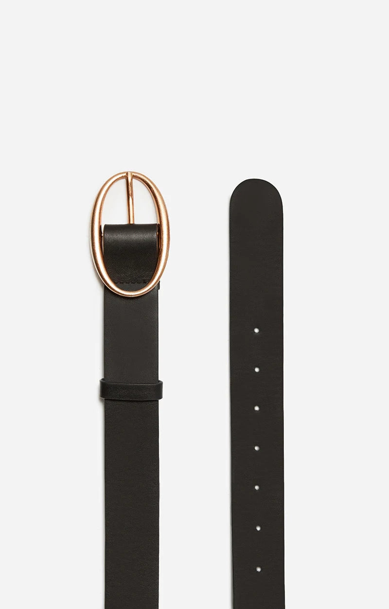 Vanessa Bruno Black Leather Belt