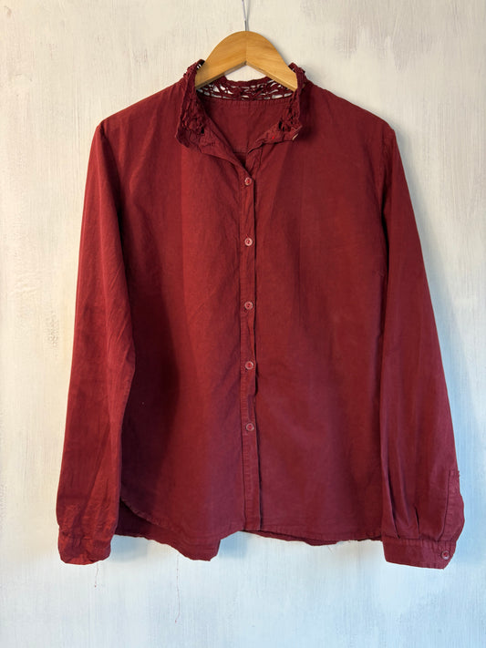 Hannoh Wessel Cleo Shirt in Deep Raspberry