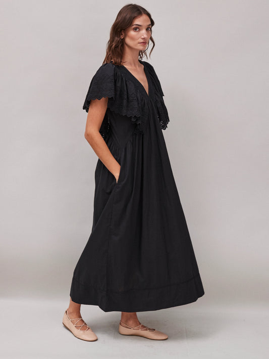 Faune Camelia Dress in Black