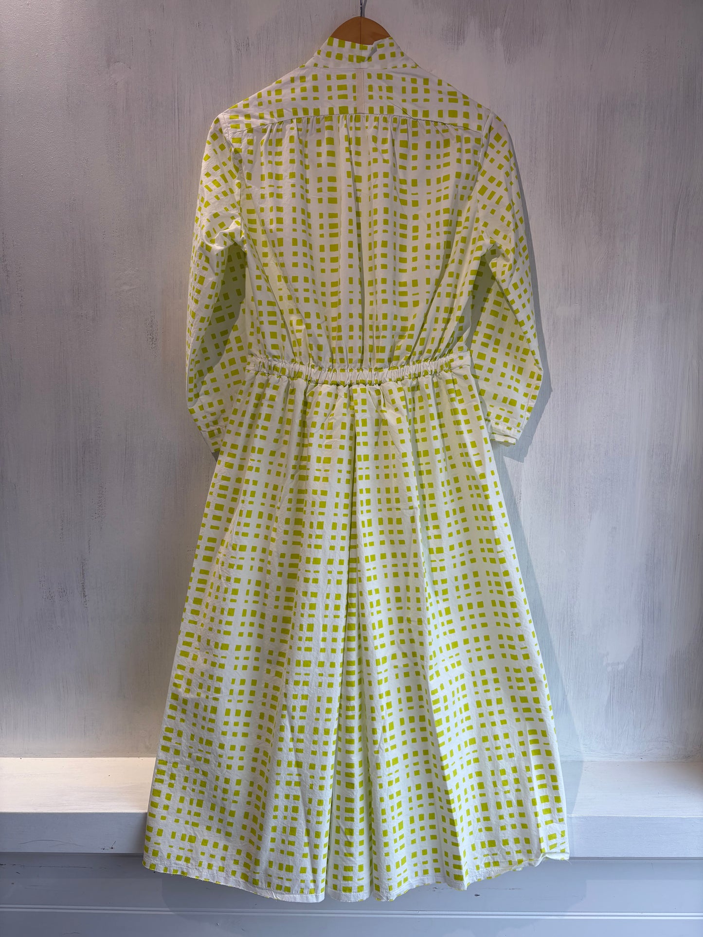 Hannoh Wessel Delaney Lime Check Dress