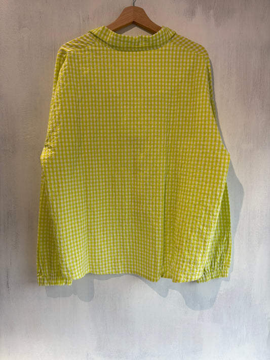 Hannoh Wessel Lime Check Sassy Shirt