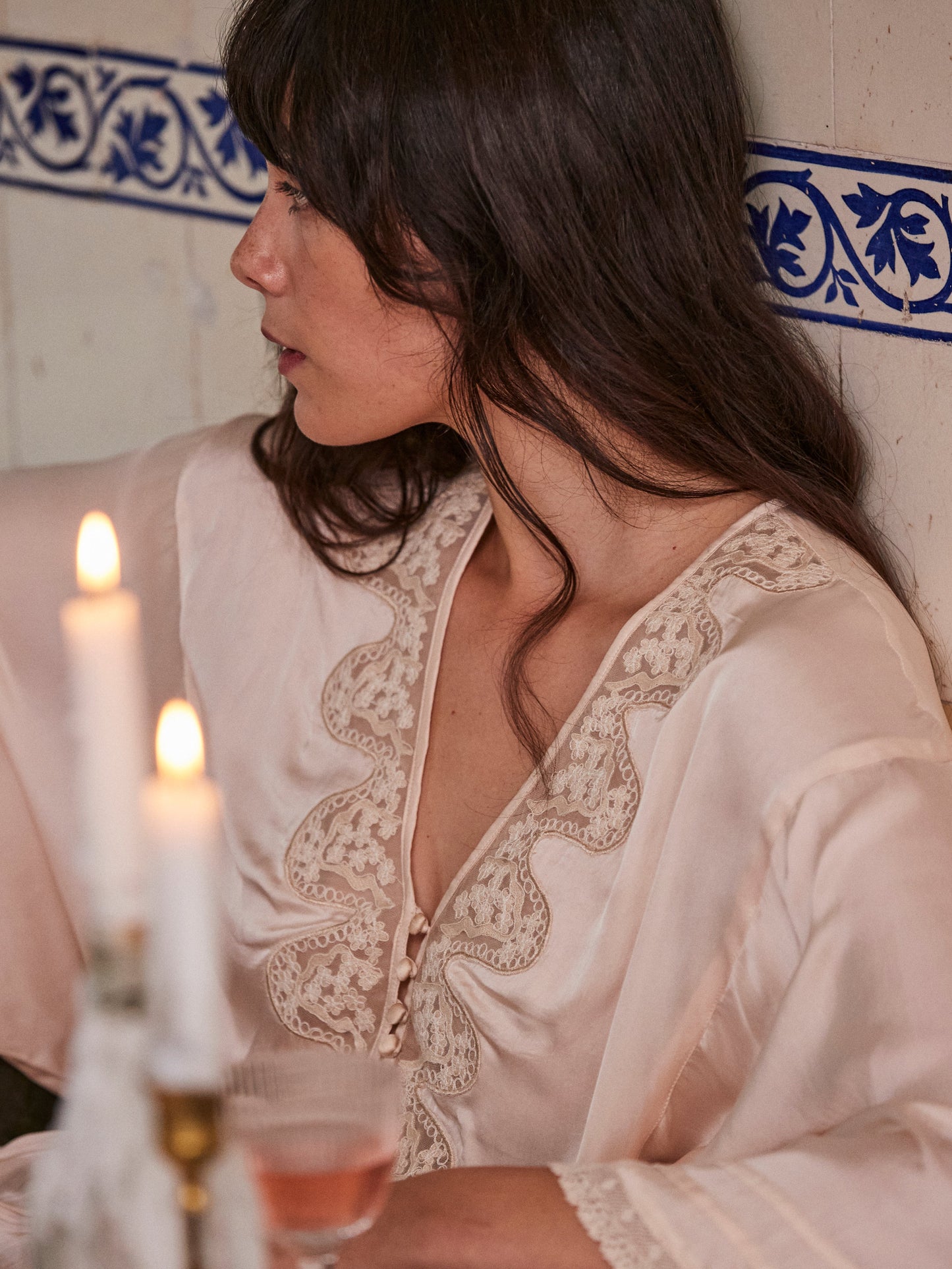 Faune Honeysuckle Blouse in Natural Blush