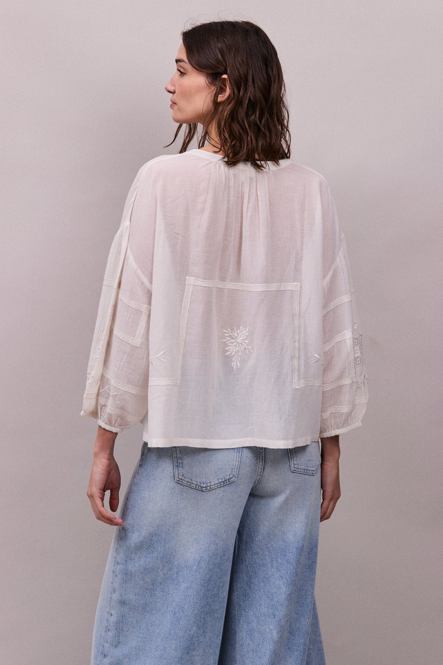 Faune Mia Blouse in Vintage White