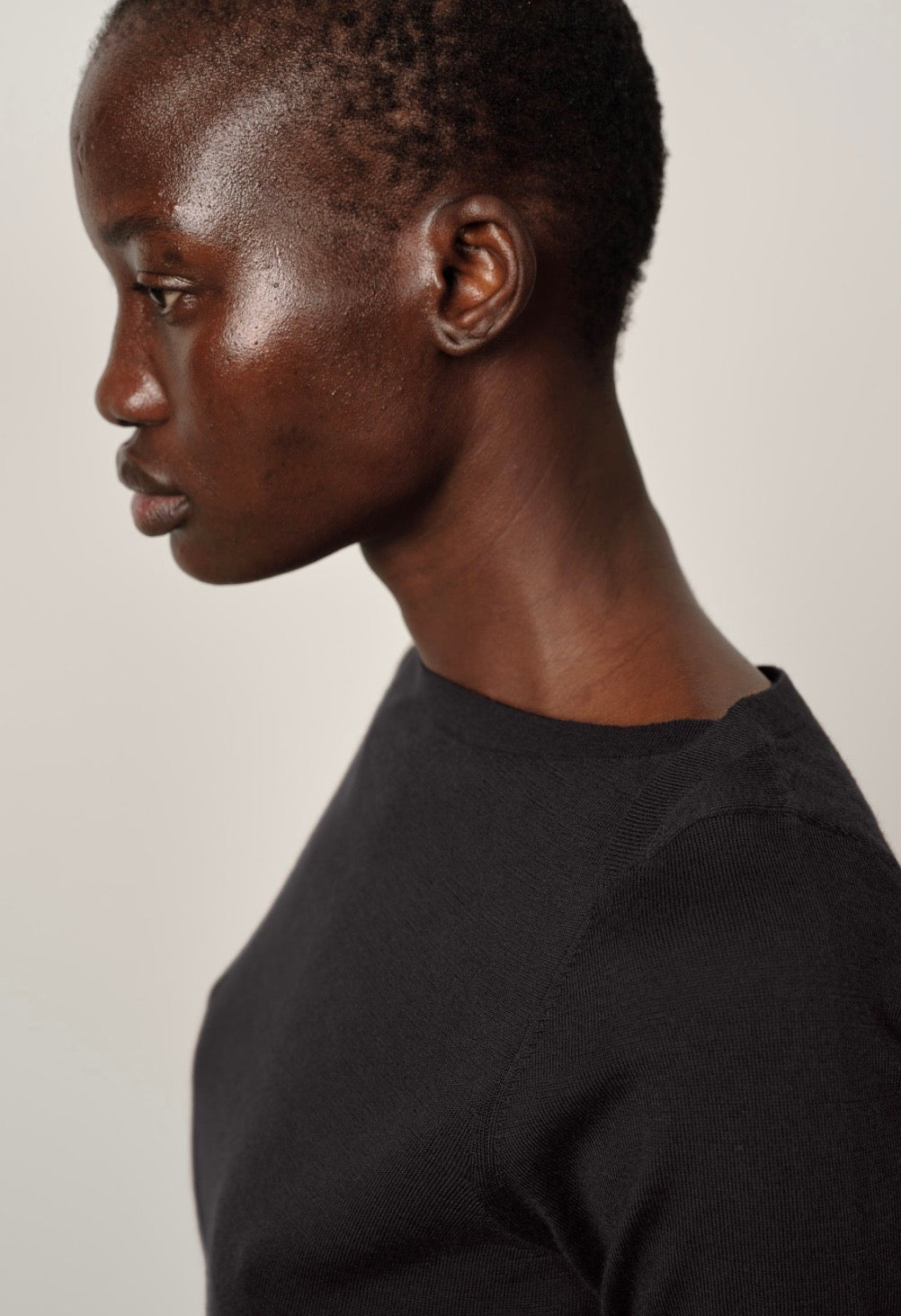 Herskind Emanuelle Cashmere Knit Top in Iron