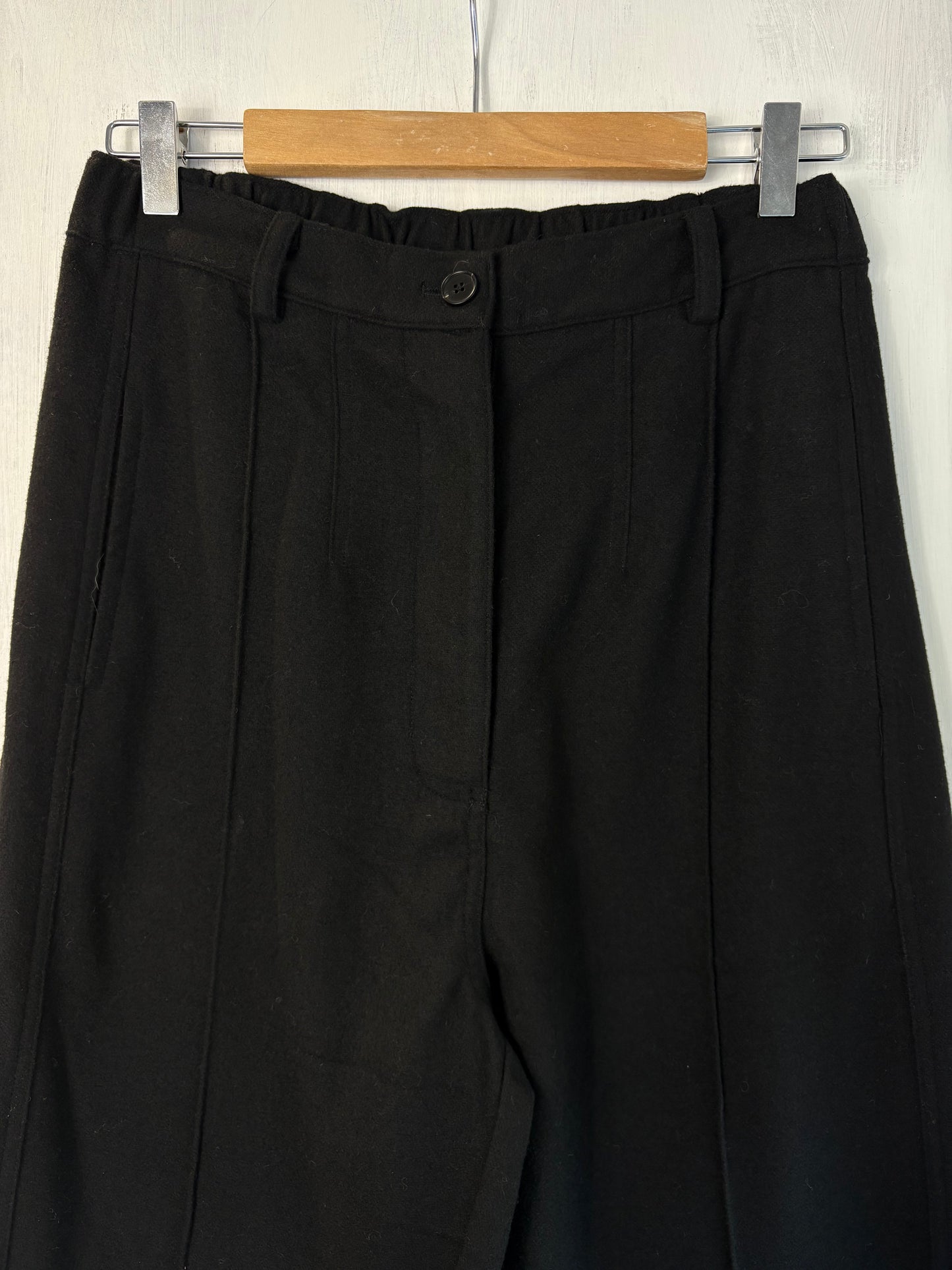 Amente Wool Blend Pintuck Pants