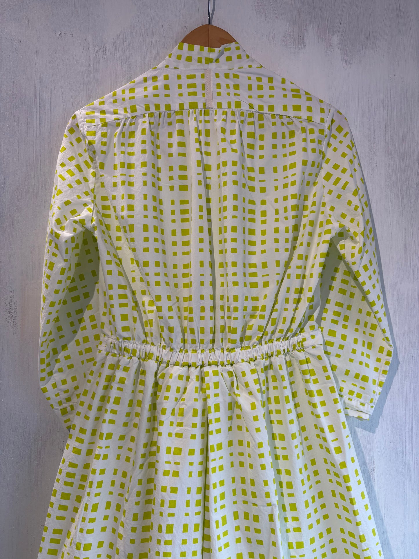 Hannoh Wessel Delaney Lime Check Dress