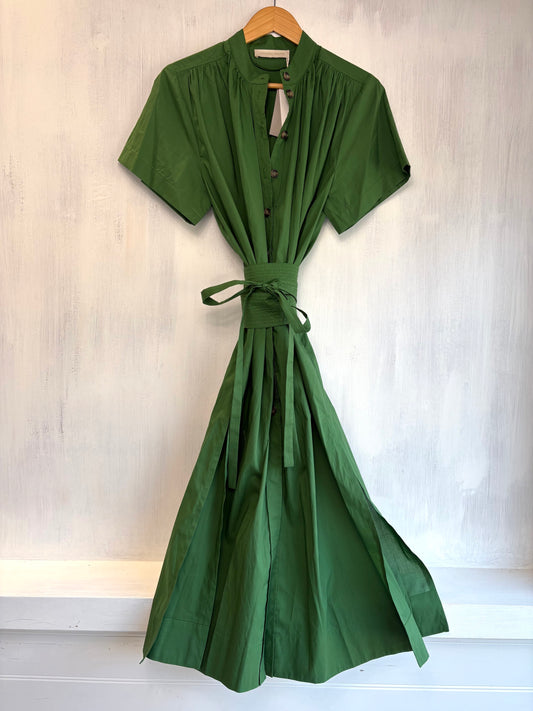 Vanessa Bruno Ghala Dress in Emerald