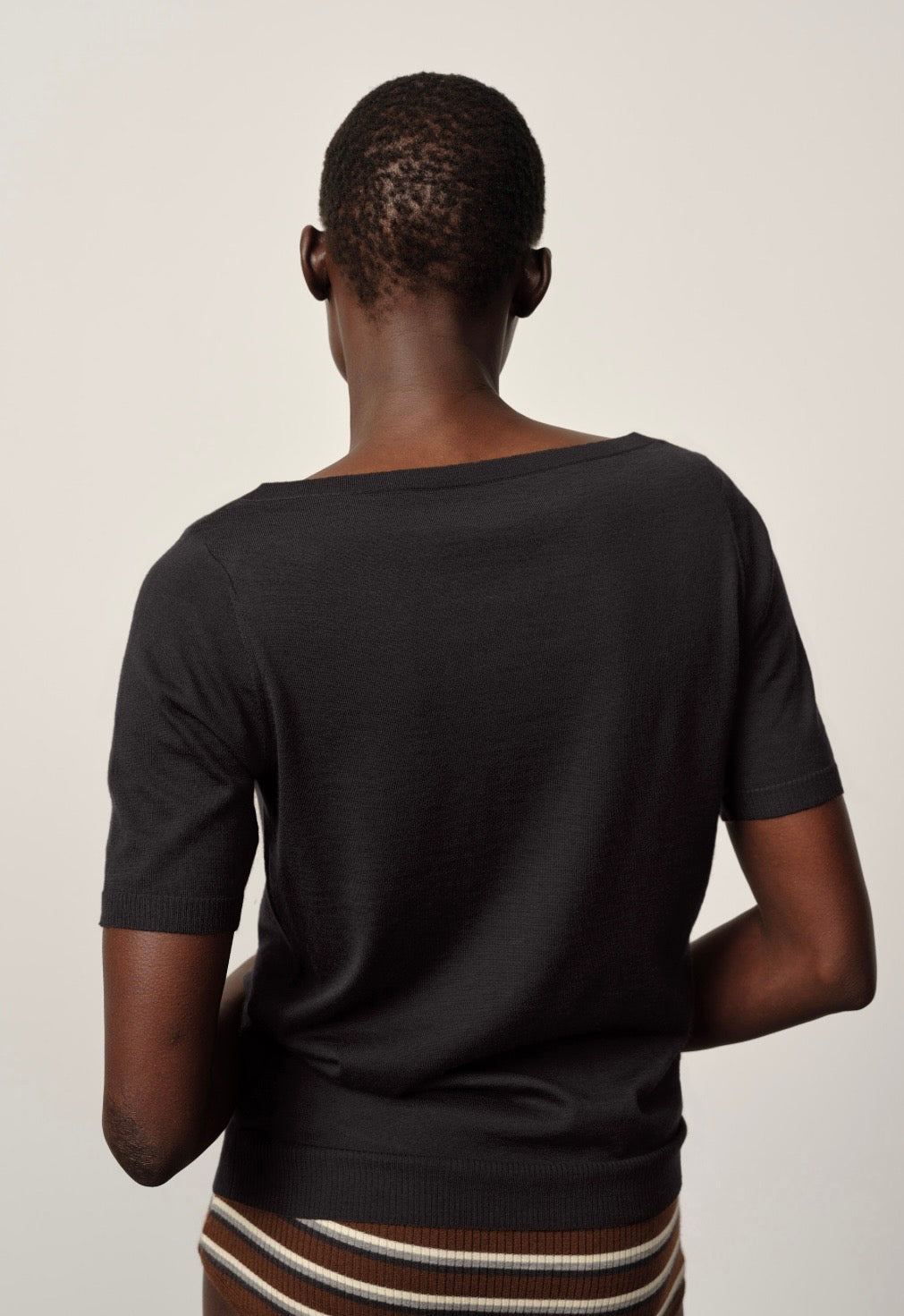 Herskind Emanuelle Cashmere Knit Top in Iron