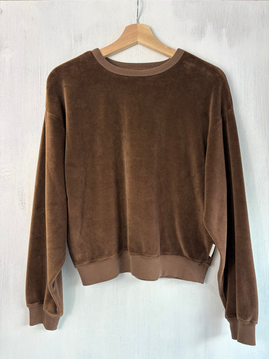 Citizens of Humanity Brown Velour Sweatshirt