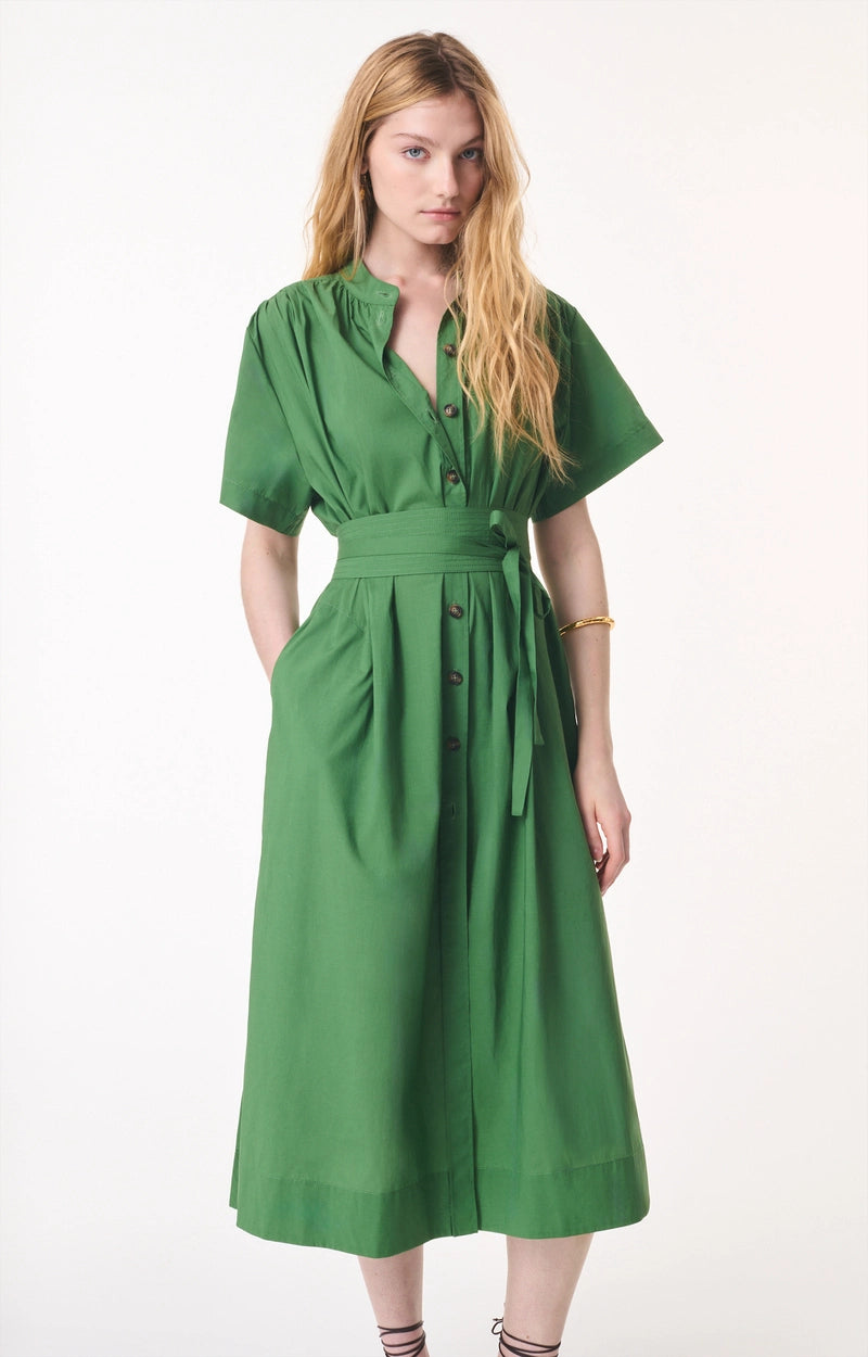 Vanessa Bruno Ghala Dress in Emerald