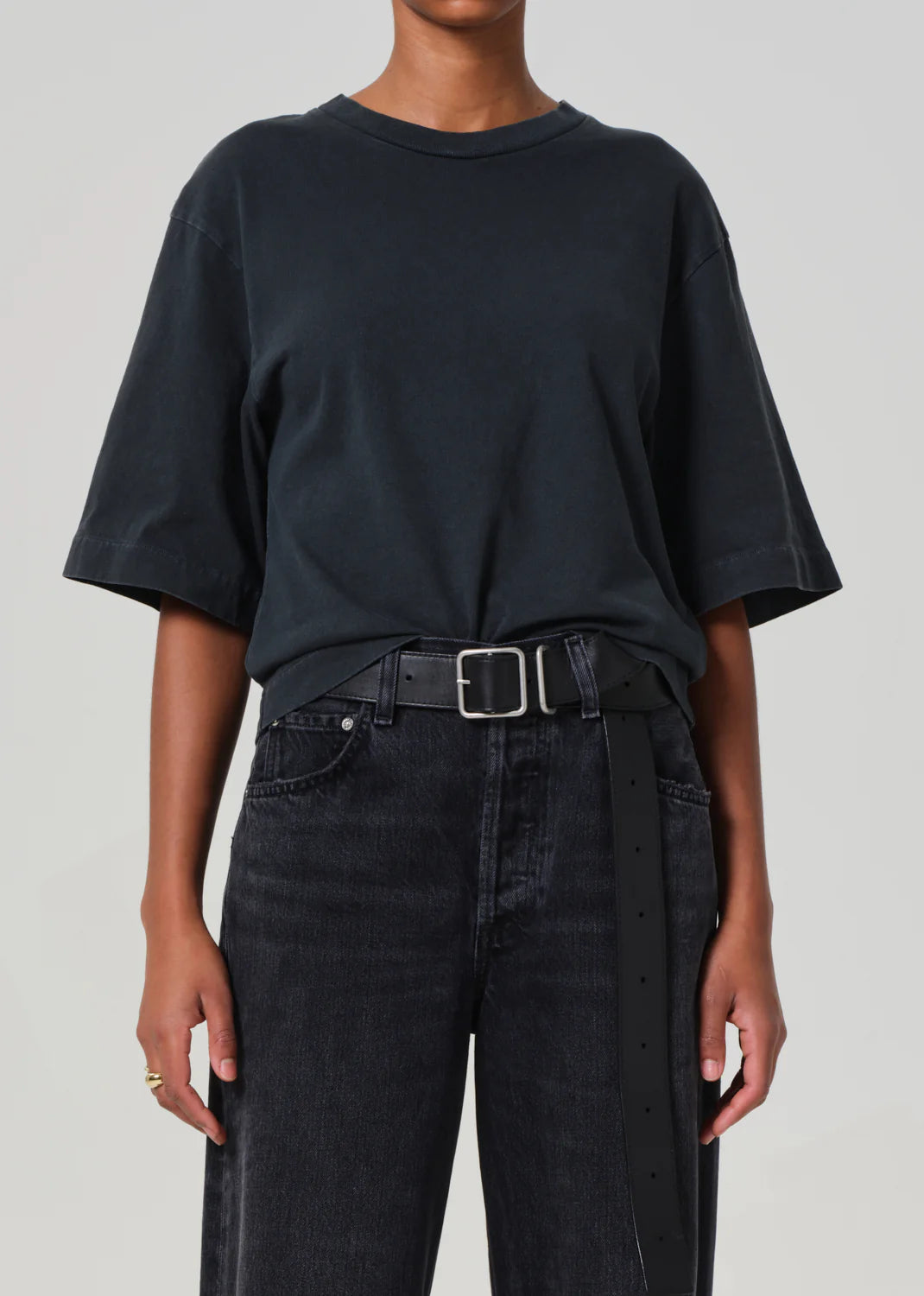 Citizens of Humanity Goldie Tee in Washed Black