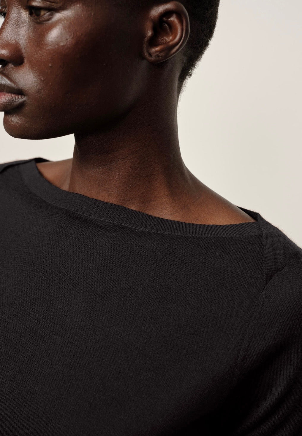 Herskind Emanuelle Cashmere Knit Top in Iron