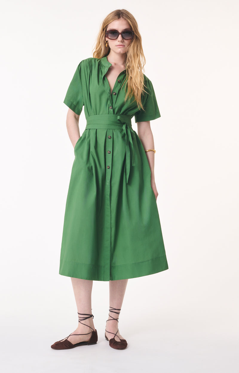 Vanessa Bruno Ghala Dress in Emerald
