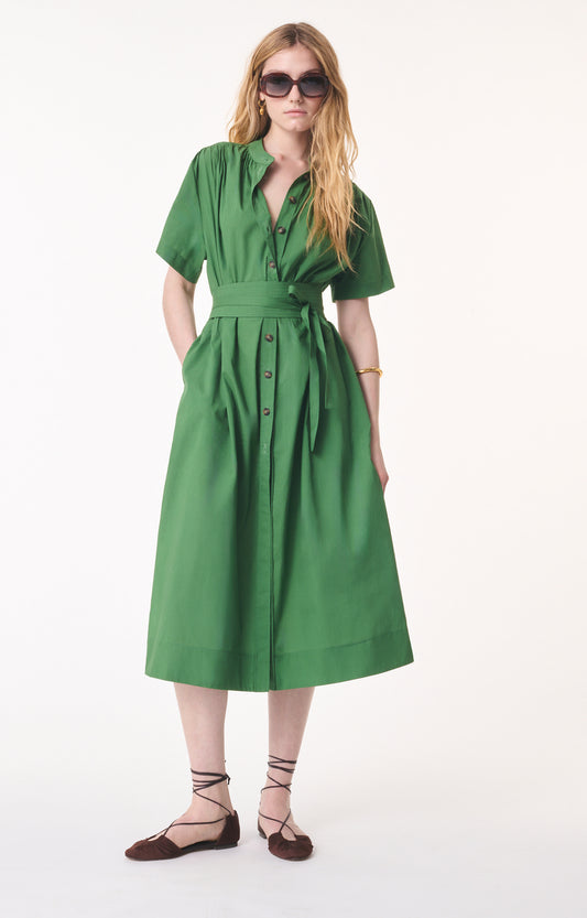 Vanessa Bruno Ghala Dress in Emerald