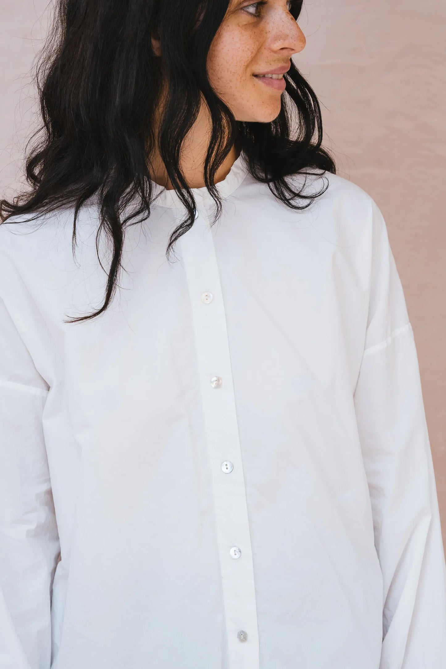 SULA Flower Button Thru Shirt in White