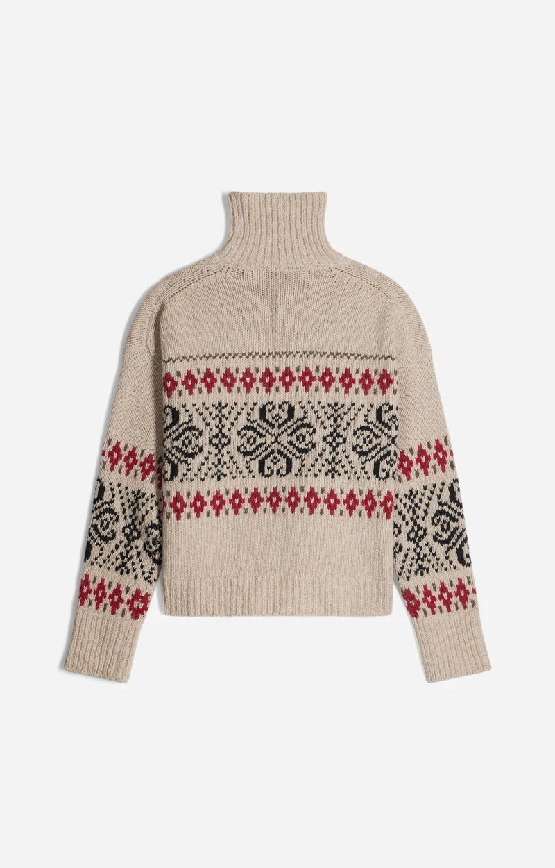 Vanessa Bruno Hugette Fairisle Knit in Oat