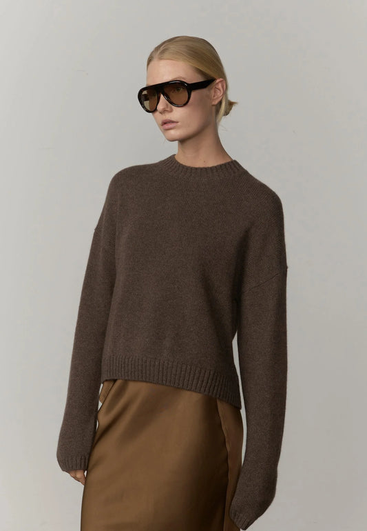 Herskind Constantine Cashmere Knit in Brown
