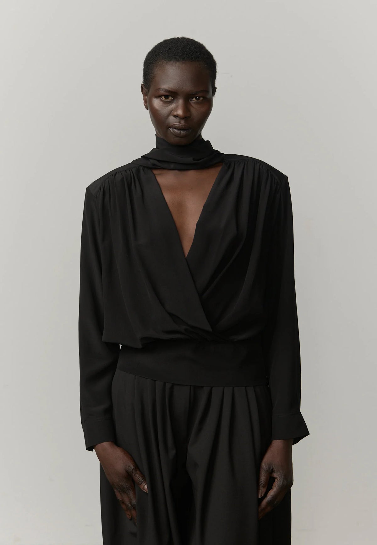 Herskind Juan Silk Blouse in Black