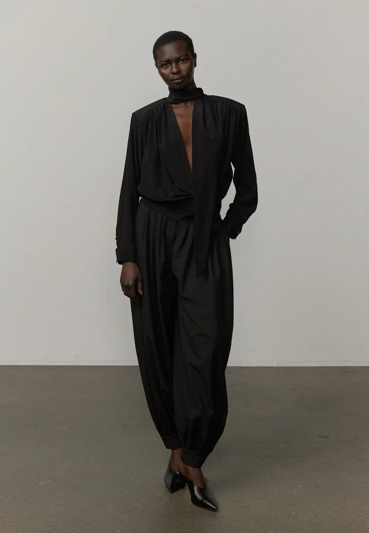 Herskind Juan Silk Blouse in Black