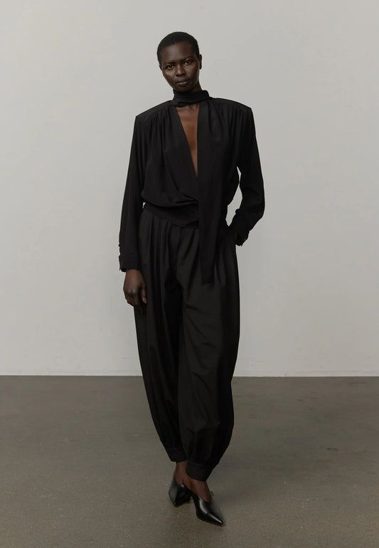 Herskind Juan Silk Blouse in Black