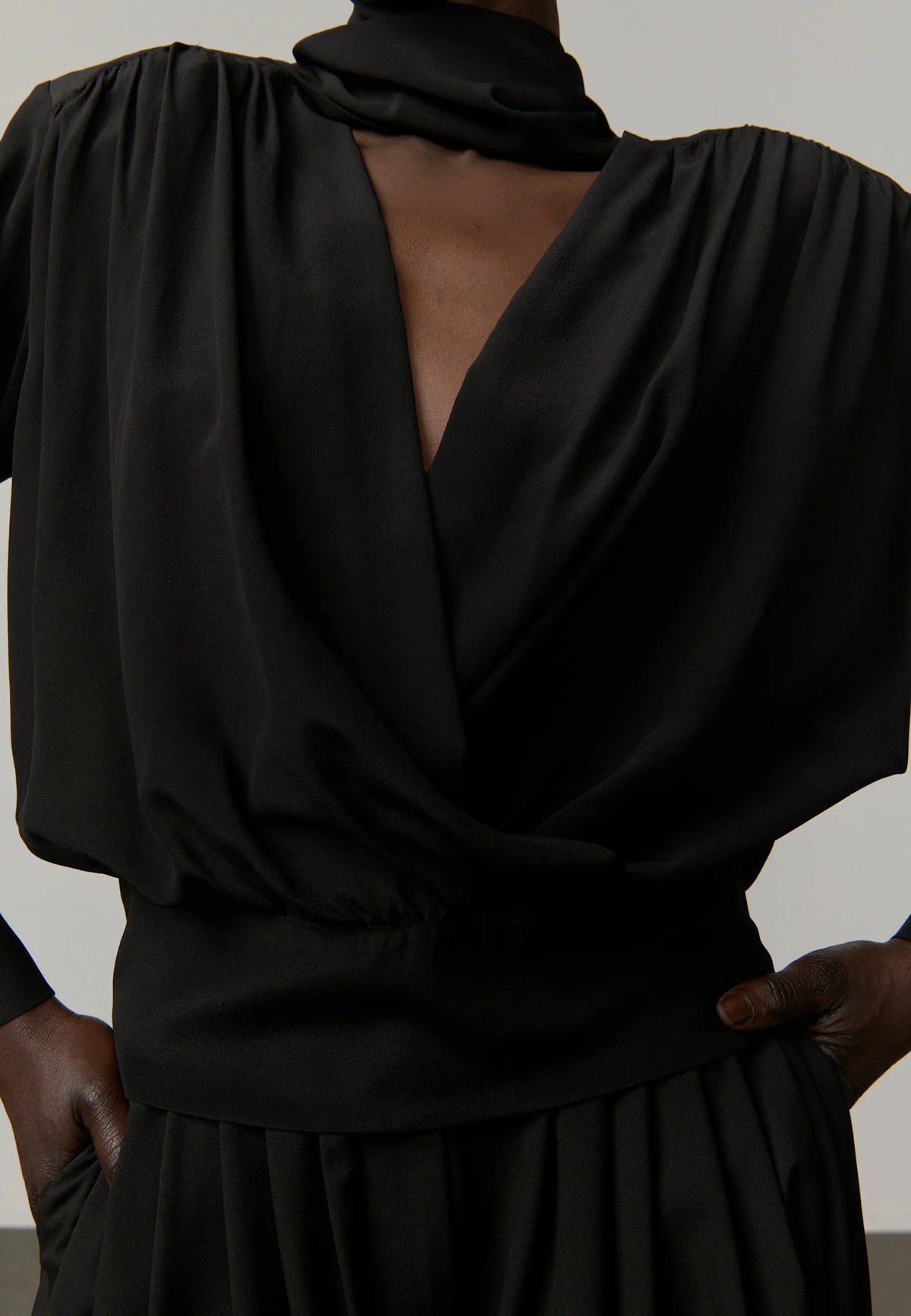 Herskind Juan Silk Blouse in Black