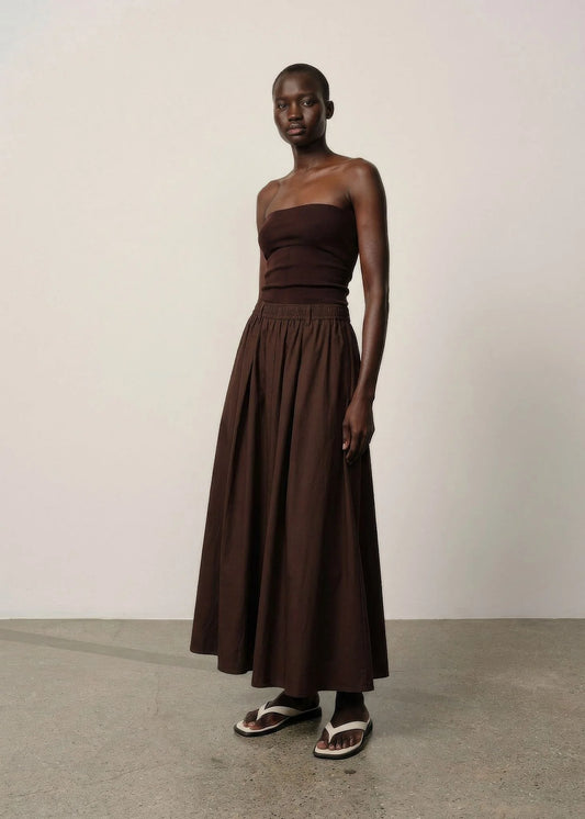 Herskind Ofelia Skirt in Coffee Brown