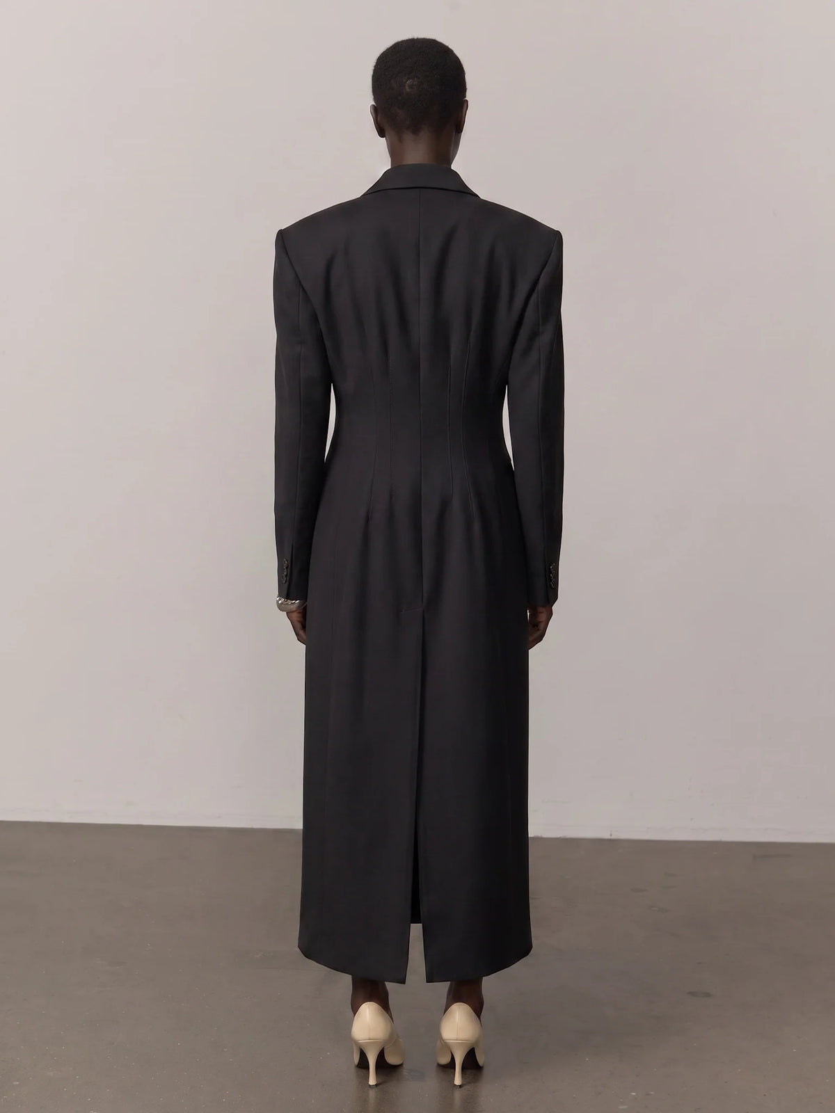 Herskind Ultra de Luxe Fitted Coat in Steel Grey