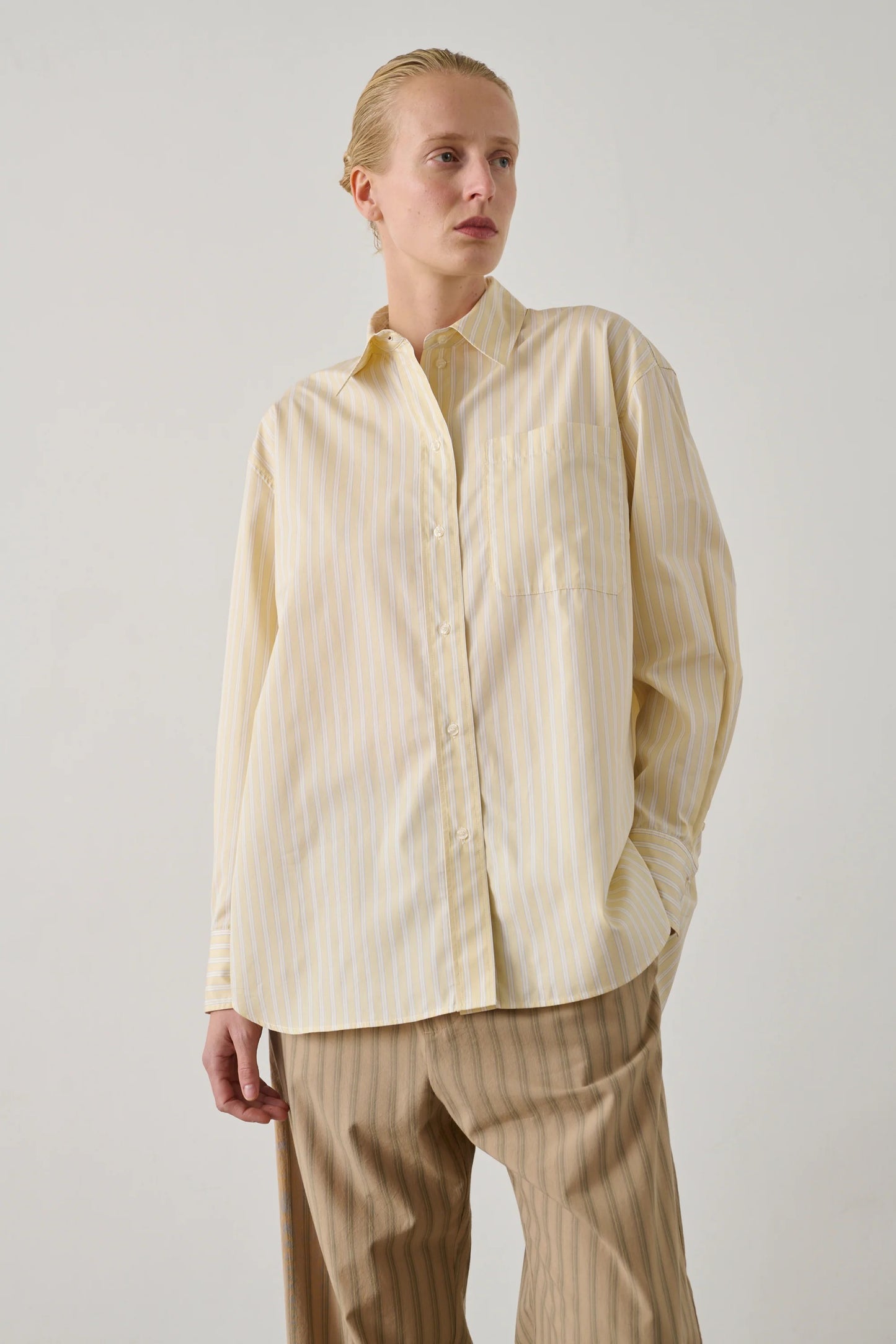 Soeur Carlotta Shirt in Yellow Stripe