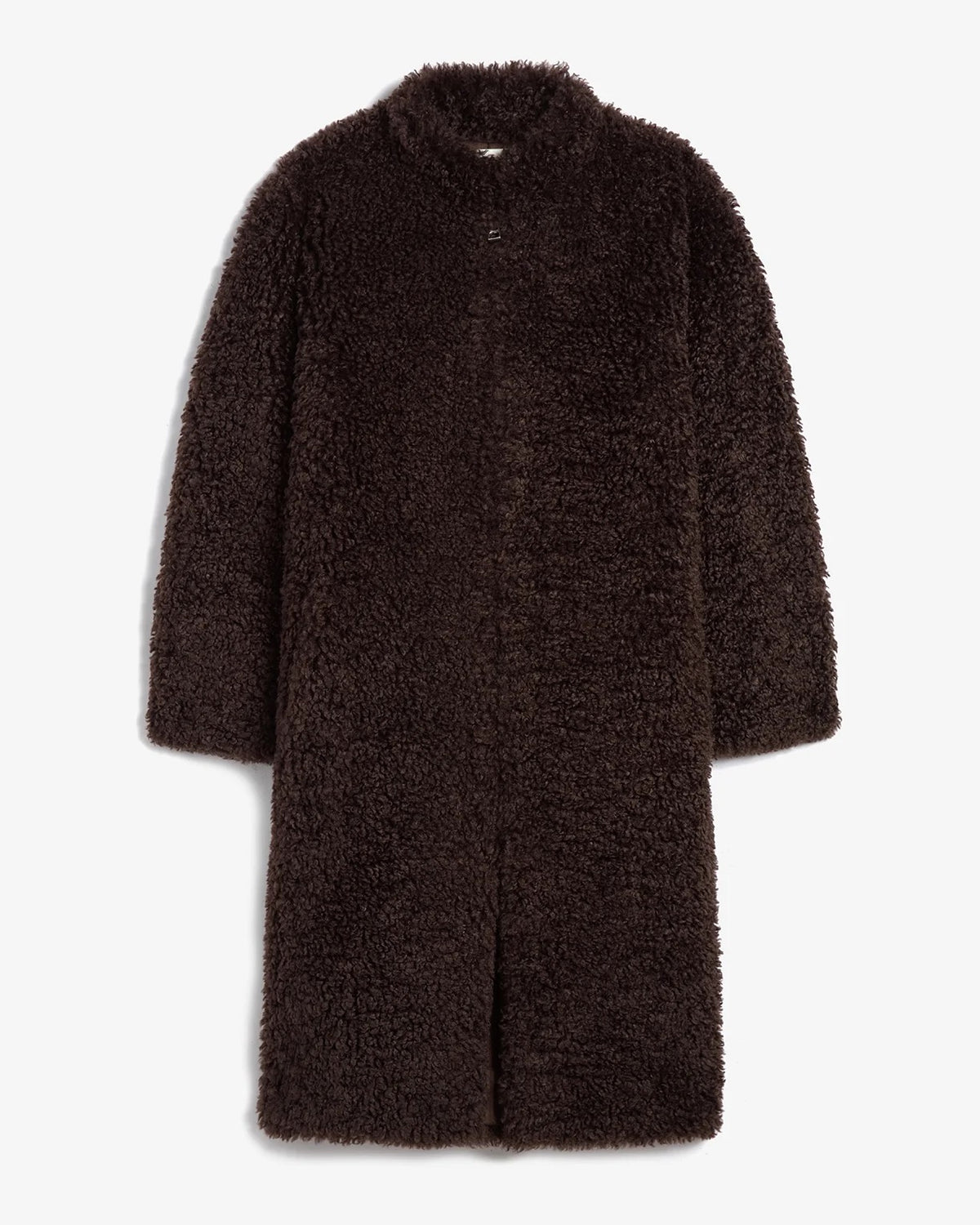 APPARIS Jude Bouclette Coat in Brown