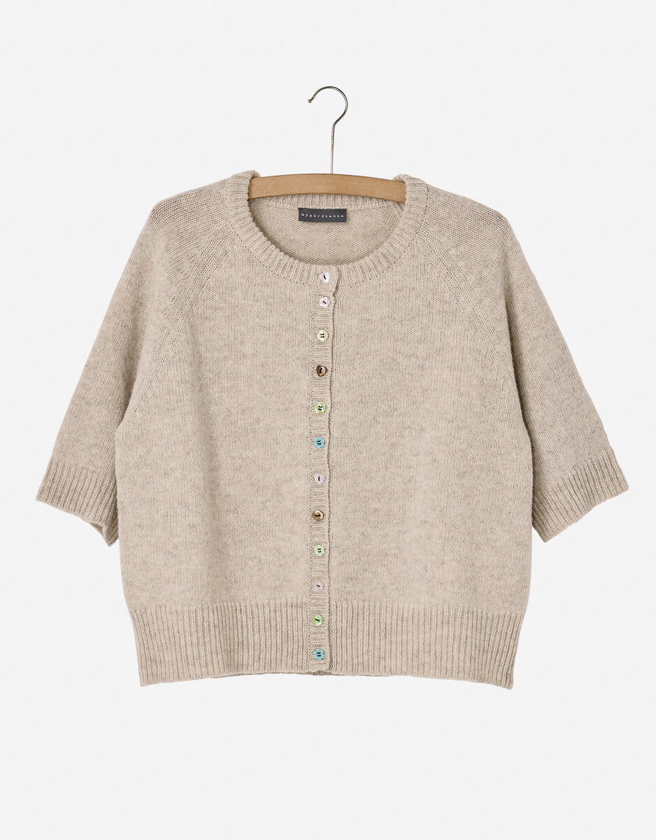 Nygårdsanna Pretty Button Cardigan in Nature