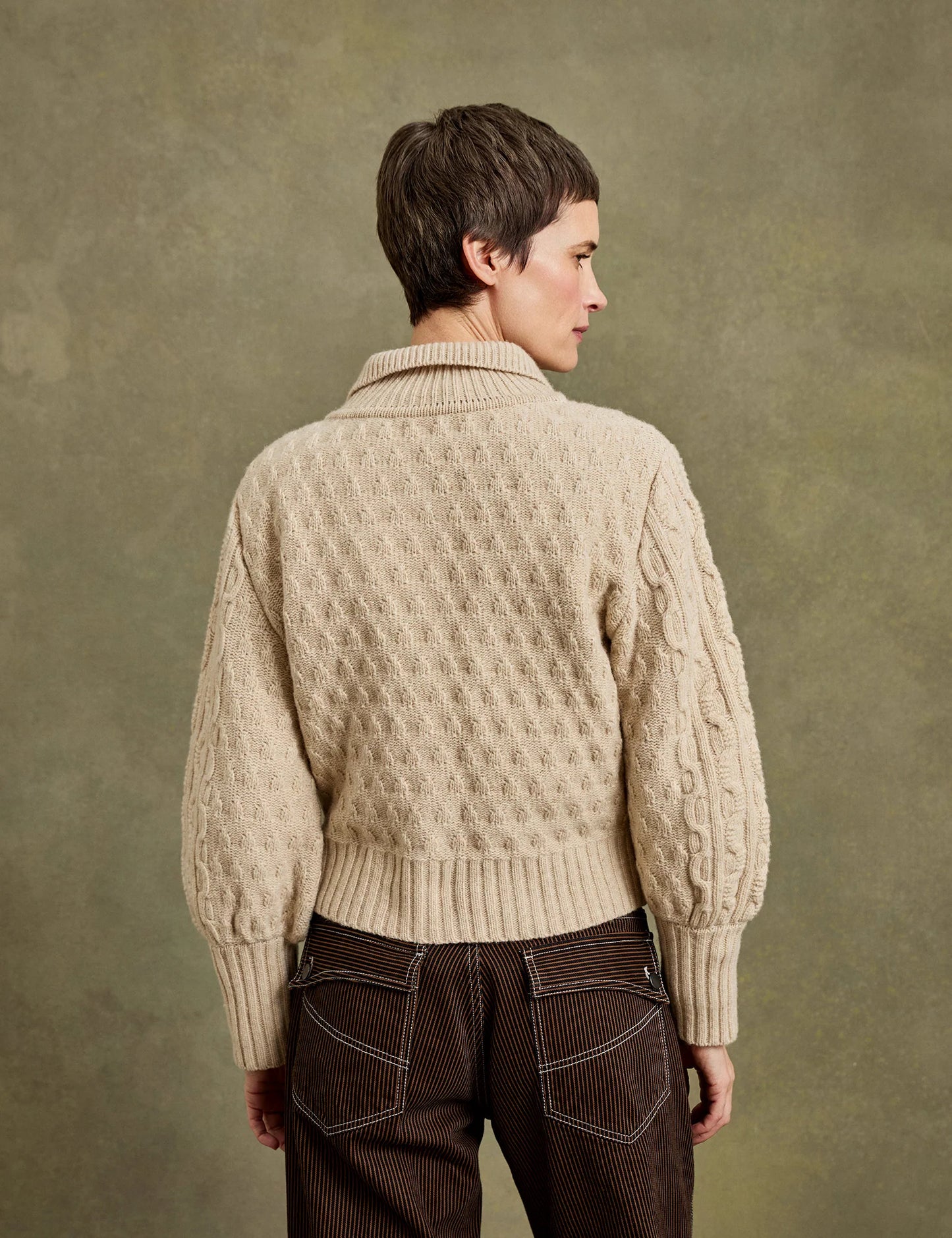 Penelope Chilvers Cornwall Cardigan in Cream