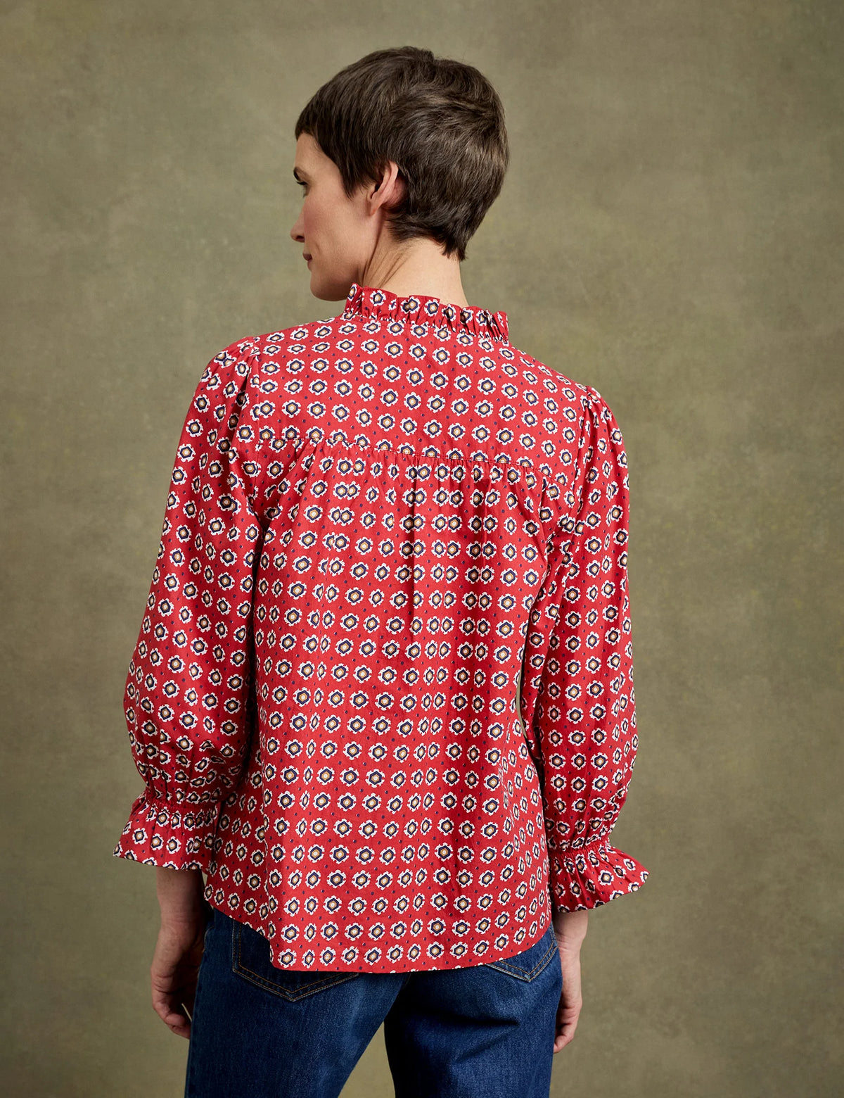 Penelope Chilvers Monday Blouse in Moroccan Red