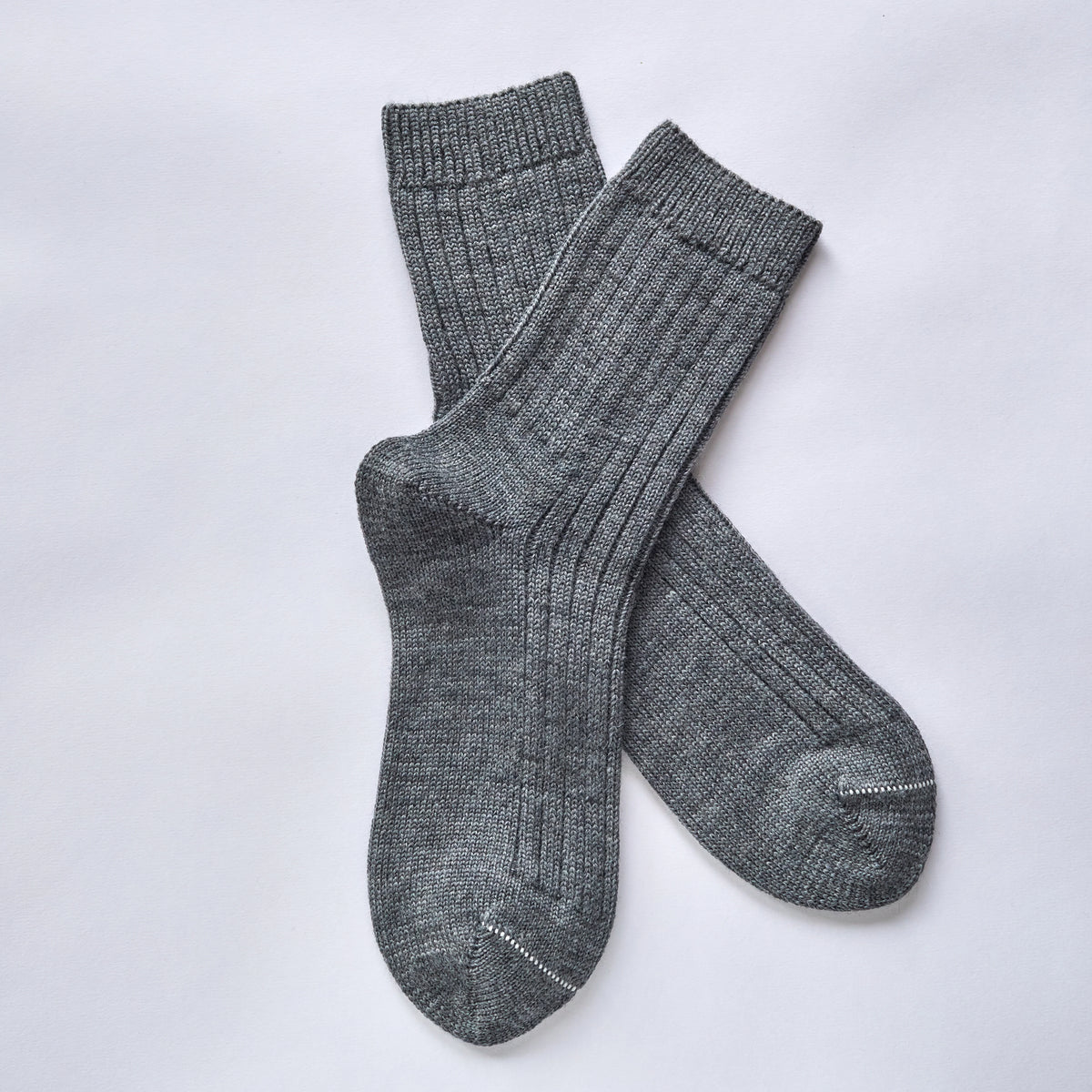 Rock and Ruby Wool Socks in Grey