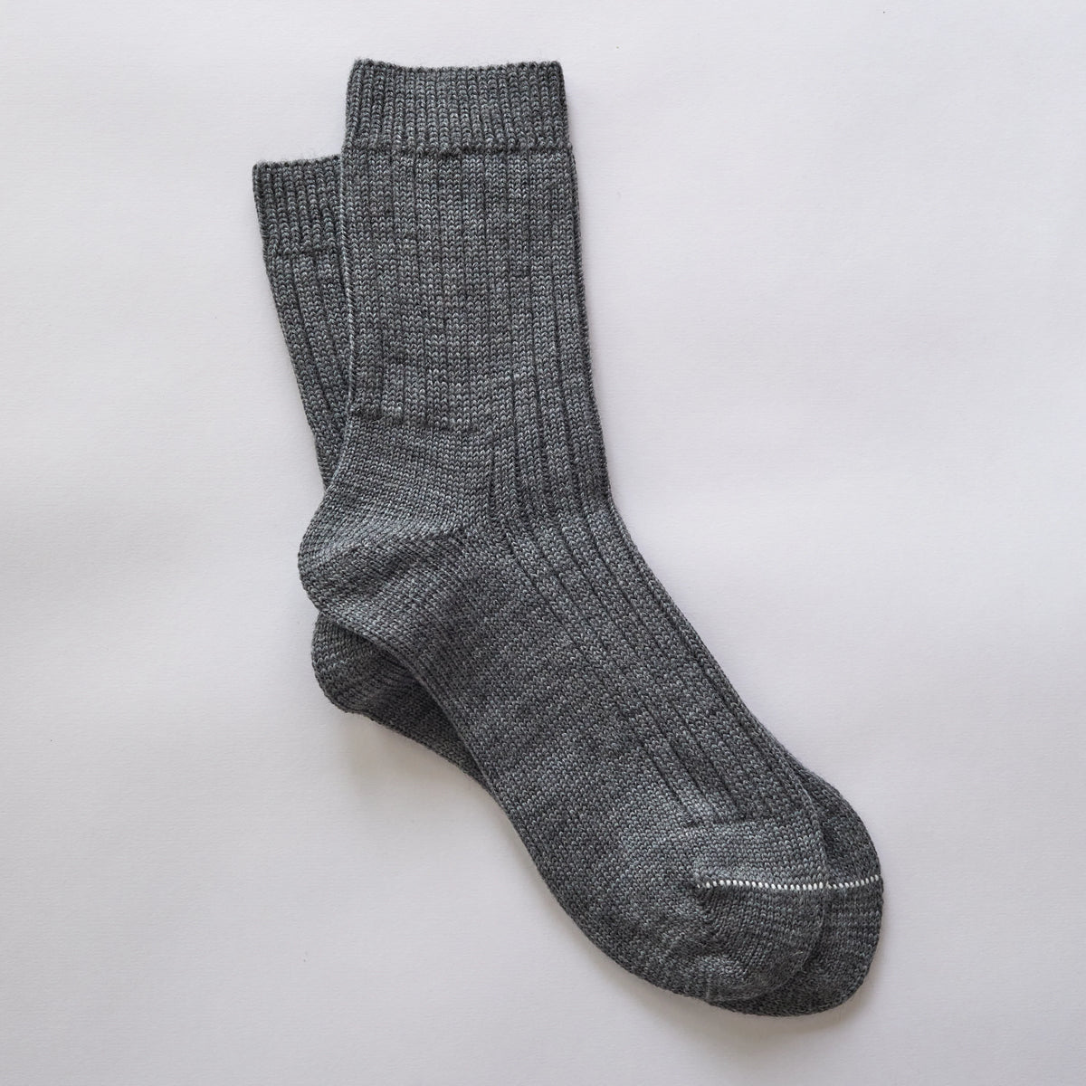 Rock and Ruby Wool Socks in Grey