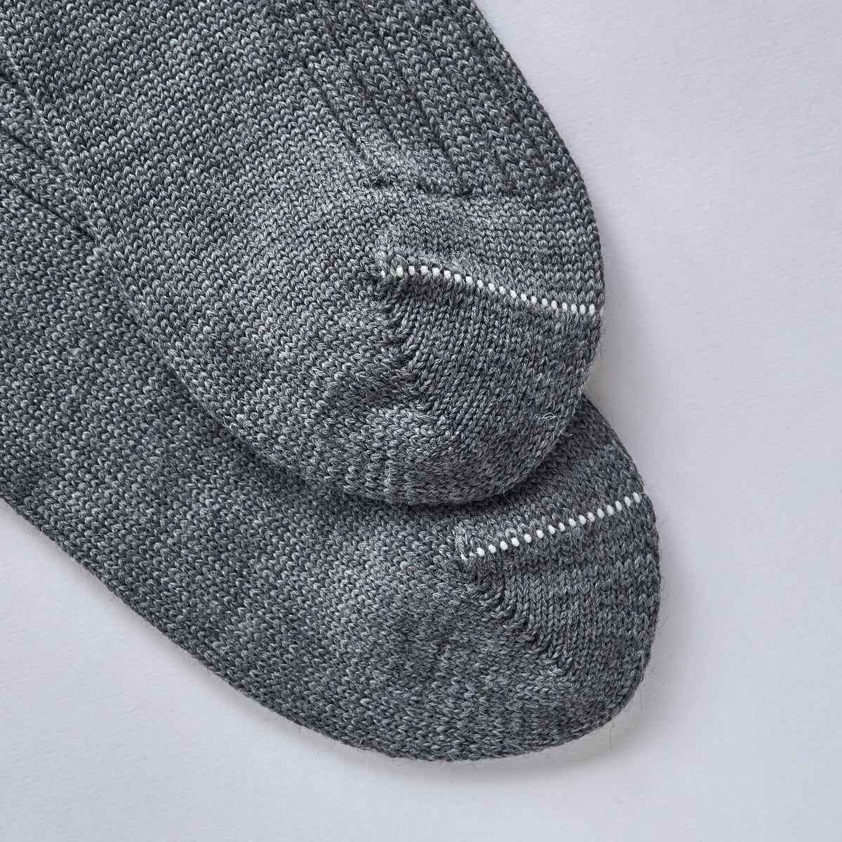 Rock and Ruby Wool Socks in Grey