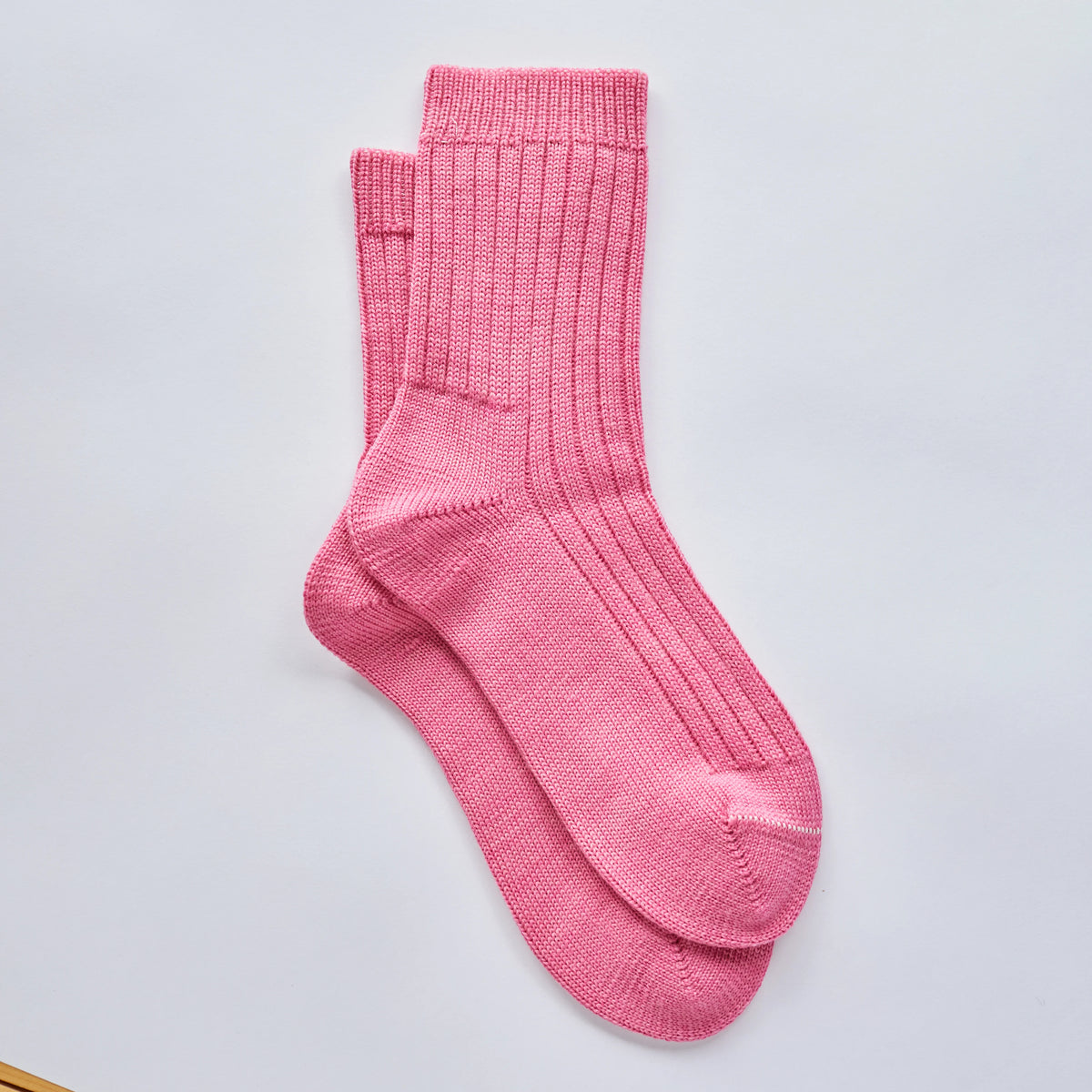 Rock and Ruby Wool Socks in Flamingo