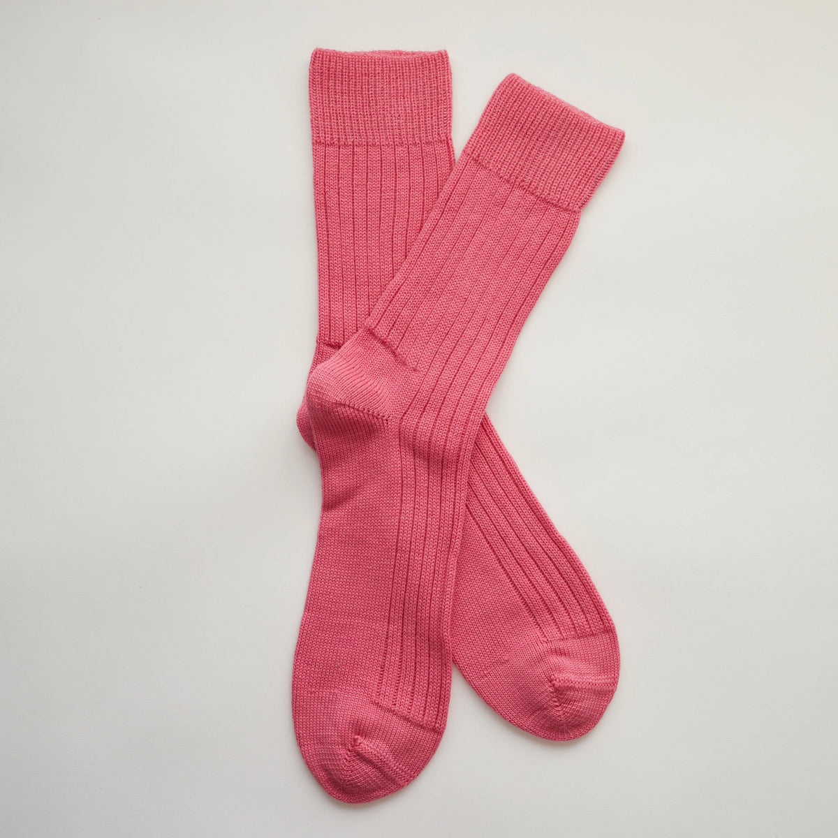 Rock and Ruby Wool Socks in Flamingo