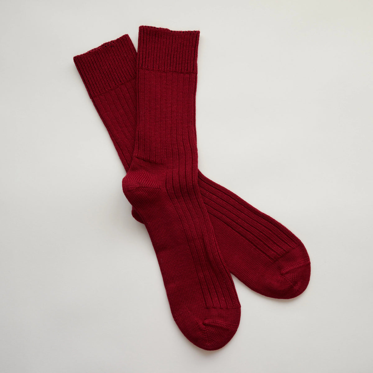 Rock and Ruby Wool Socks in Maroon
