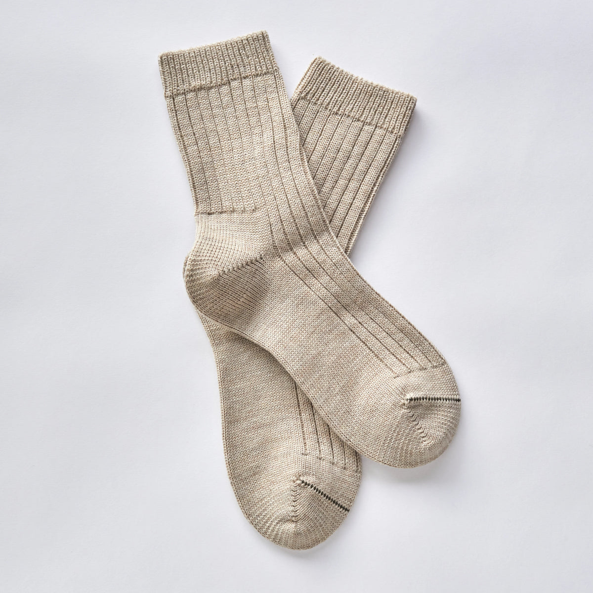 Rock and Ruby Wool Socks in Oatmeal