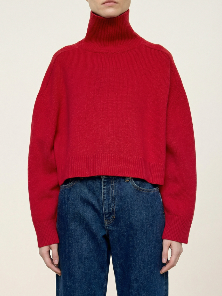 Vanessa Bruno Ballerine Turtleneck in Red