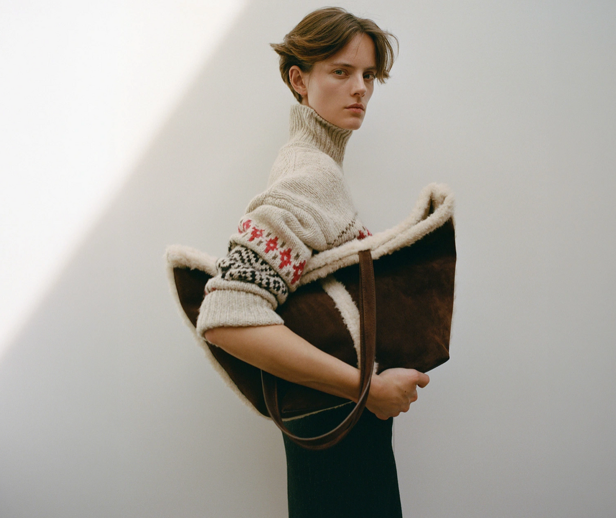 Vanessa Bruno Hugette Fairisle Knit in Oat